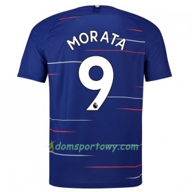 Koszulka Chelsea Morata 9 Domowe Koszulki Piłkarskie 2018-2019 Krótki Rękaw